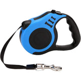 Durable Double Switch Retractable Pet Leash Blue Pet Leashes & Harnesses - Tophatter Daily Deals