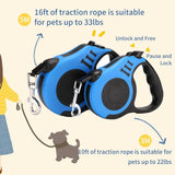 Durable Double Switch Retractable Pet Leash Pet Leashes & Harnesses - Tophatter Daily Deals