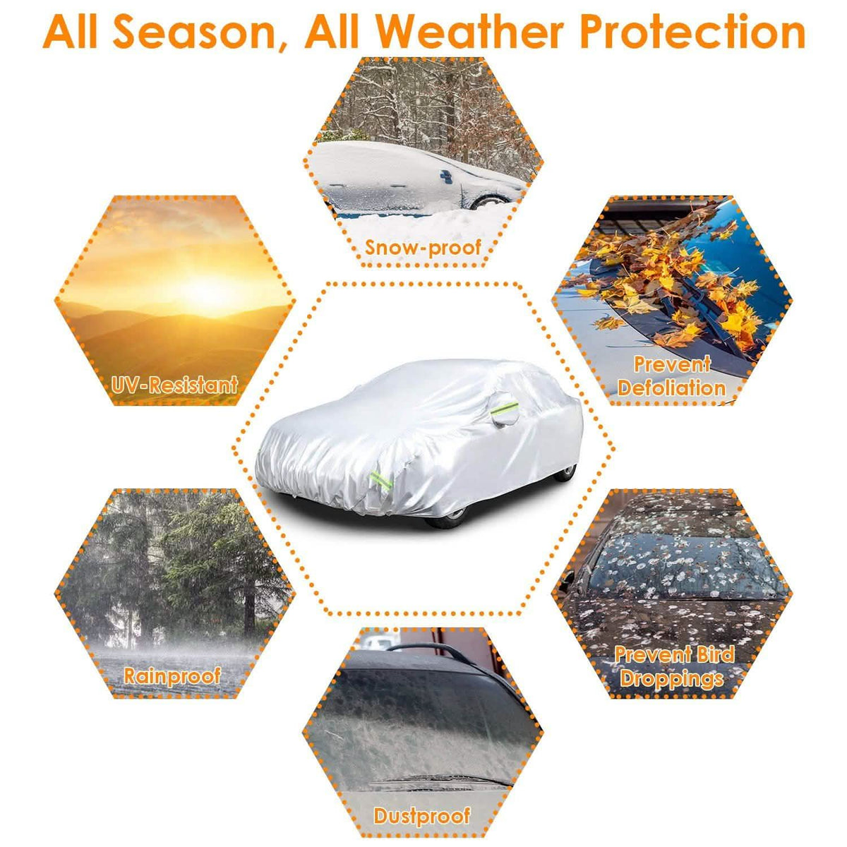 Dustproof UV Protection Automotive Full Cover Automotive - Tophatter Daily Deals