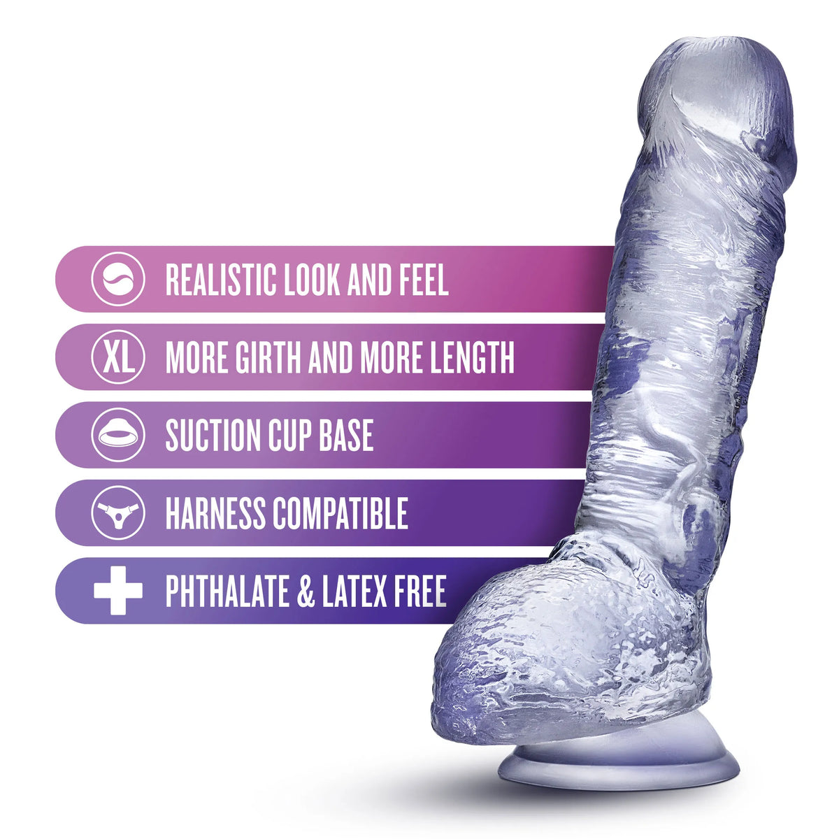 Blush B Yours Plus Mount n' Moan – Realistic Dildo with Suction Cup Base > Dildos > Realistic Dildos - Tophatter Daily Deals