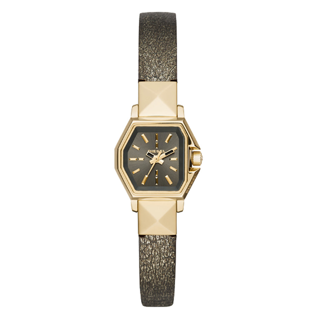 Diesel Women's Z Backup Grey Dial Watch - DZ5491 Gold Watches - Tophatter Daily Deals