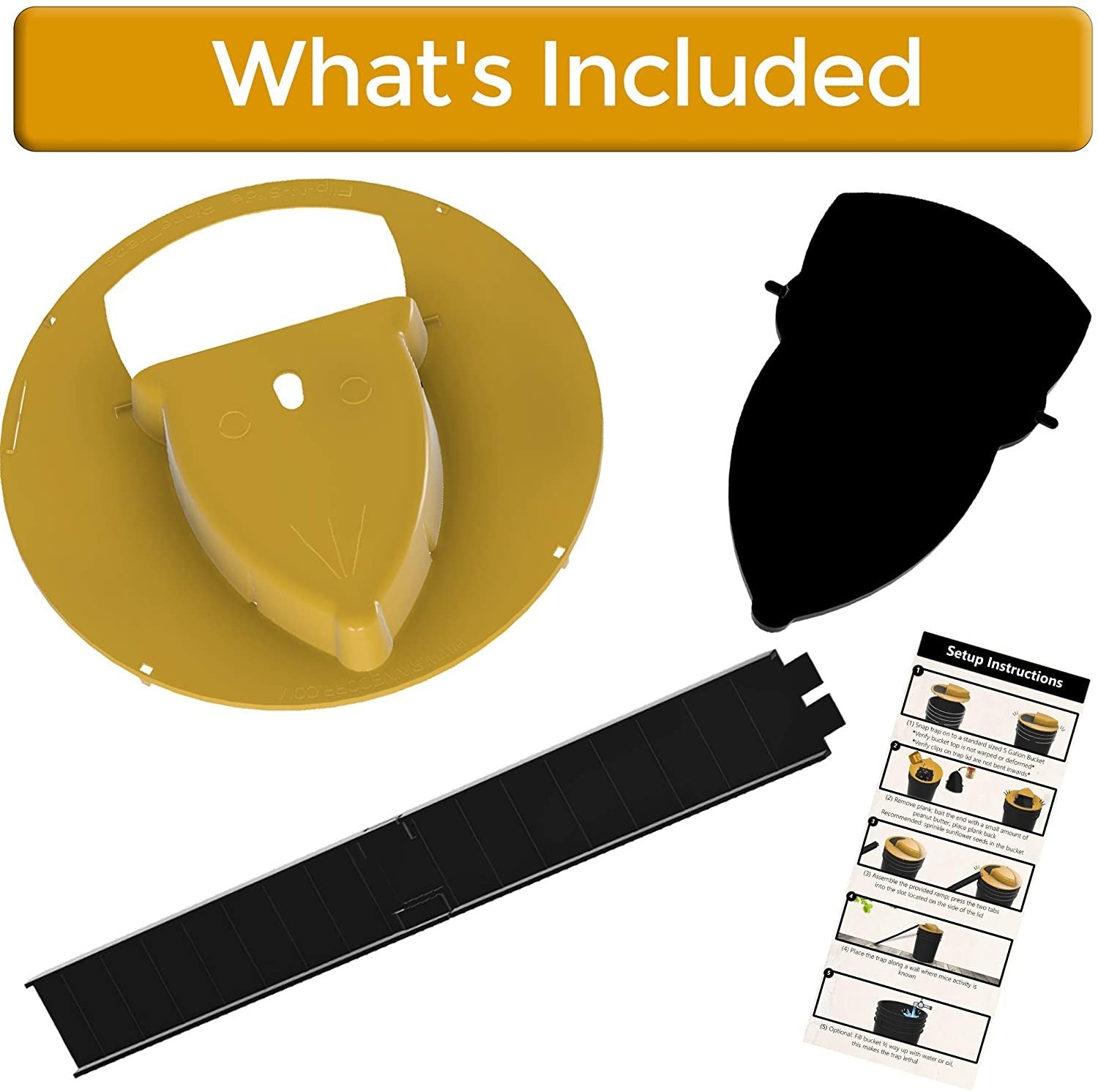 Mouse Trap Bucket Lid Non Toxic Sanitary Fall 2025 Safe - Tophatter Daily Deals