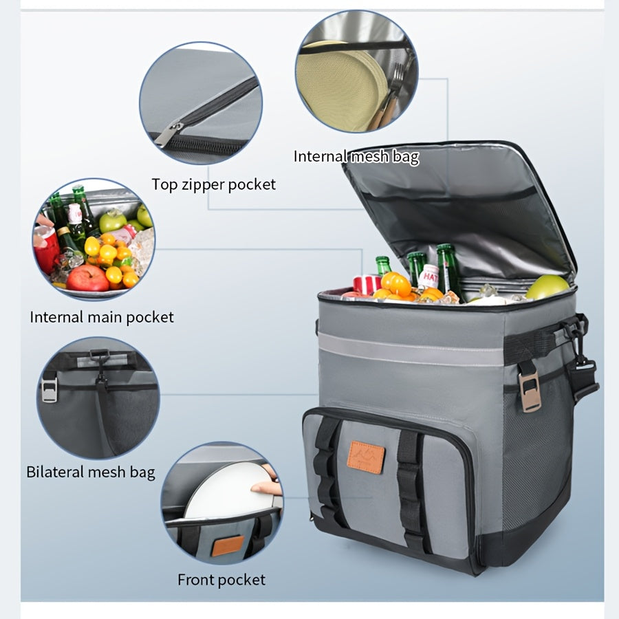 Rolling Insulated Refrigerated Truck Cooler Bag Camping & Hiking - Tophatter Daily Deals