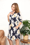 Sew In Love Full Size Flower Print Shirt Dress Casual Dresses - Tophatter Daily Deals