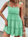 Frill Spaghetti Strap Tiered Dress Casual Dresses - Tophatter Daily Deals