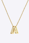 A to J Letter Pendant Nekclace A One Size Necklaces - Tophatter Daily Deals