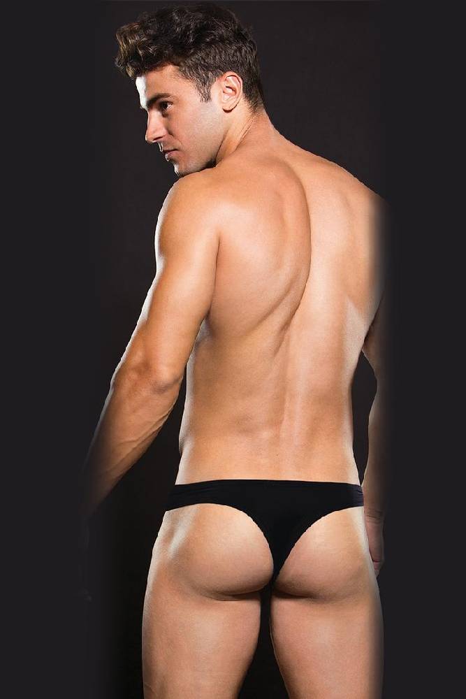 X-Gen - Envy - Microfiber Thong - E080 - Black Lingerie - Tophatter Daily Deals