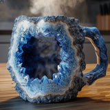 400ml Resin Mineral Crystal Coffee Mugs With Handles Elegant Fake Mineral Crystal Cup For Workplace Home Decor Christmas Gift Kitchen Gadgets Sherbet 10cm High No inner liner 0 - Tophatter Daily Deals