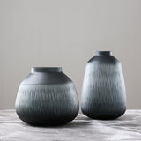 Black Small Mouth Glass Vase Home 0 - Tophatter Daily Deals