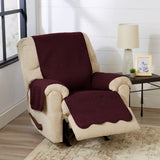 Medallion Solid Furniture Protector - Elenor Collection Recliner Wine Light Grey Furniture & Decor - Tophatter Daily Deals