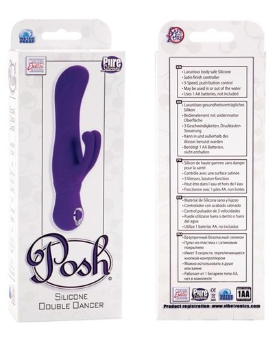 Posh Blue Silicone Thumper Dual Massager with 3 Speeds > Vibrators > Ladies > Rabbit - Tophatter Daily Deals