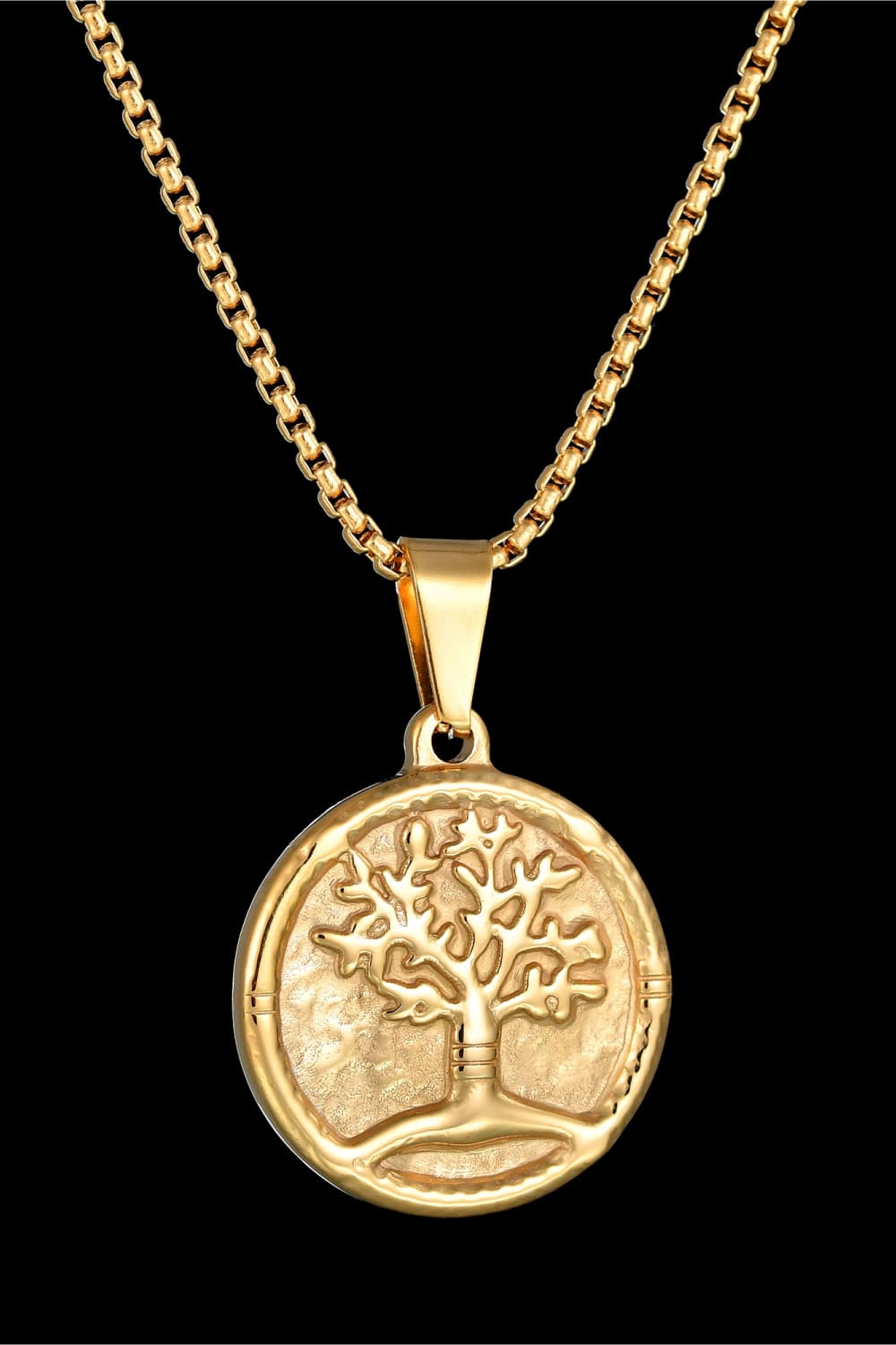 Tree Of Life Pendant Stainless Steel Necklace Necklaces - Tophatter Daily Deals