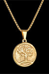 Tree Of Life Pendant Stainless Steel Necklace Necklaces - Tophatter Daily Deals