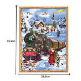 Train in the Snow Christmas Advent Calendar Traditional Picture Advent Calendar Advent Calendar - Tophatter Daily Deals