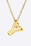 U to Z Letter Pendant Nekclace Necklaces - Tophatter Daily Deals