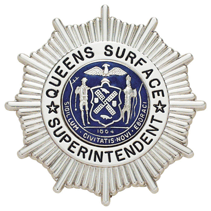 E129 - Custom Engraved Badge by Smith & Warren - Tophatter's Weapons'N'Deals Sunburst - Tophatter Daily Deals