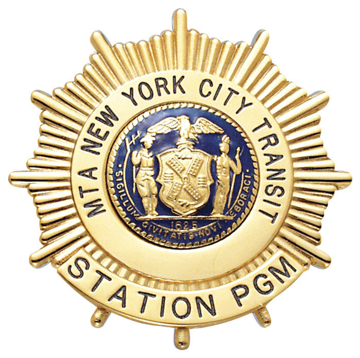 E129C - Custom Engraved Badge by Smith & Warren - Tophatter's Weapons'N'Deals Sunburst - Tophatter Daily Deals