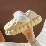 Bubble Shoes With Foldable Heel Slippers Women Warm Indoor House Shoes Yellow 4 - Tophatter Daily Deals