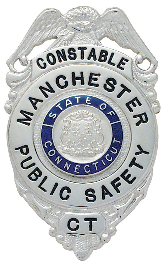 E199 - Custom Engraved Badge by Smith & Warren - Tophatter's Weapons'N'Deals Eagle Top - Tophatter Daily Deals