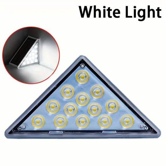 2-Pack: Solar Step Lights, 15 LED IP67 Deck and Stair Lights