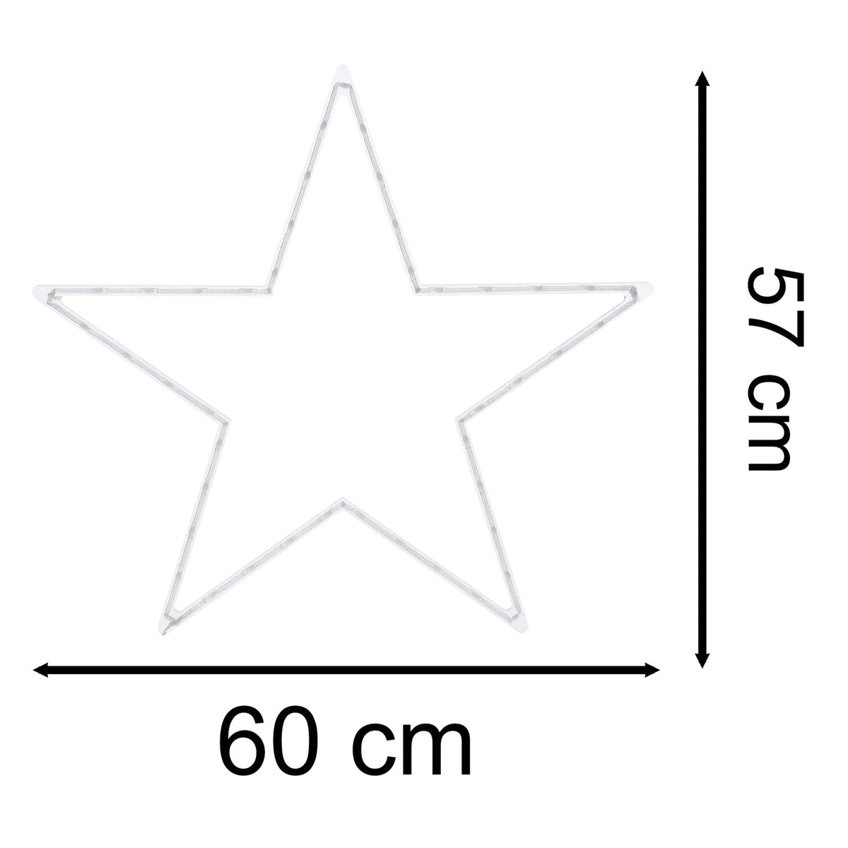 Christmas Star LED RGB Light | 45 LED Colour Changing Star Decoration - 60cm LED Light - Tophatter Daily Deals