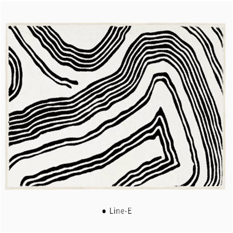 Black And White Line End Table Mat E 0 - Tophatter Daily Deals