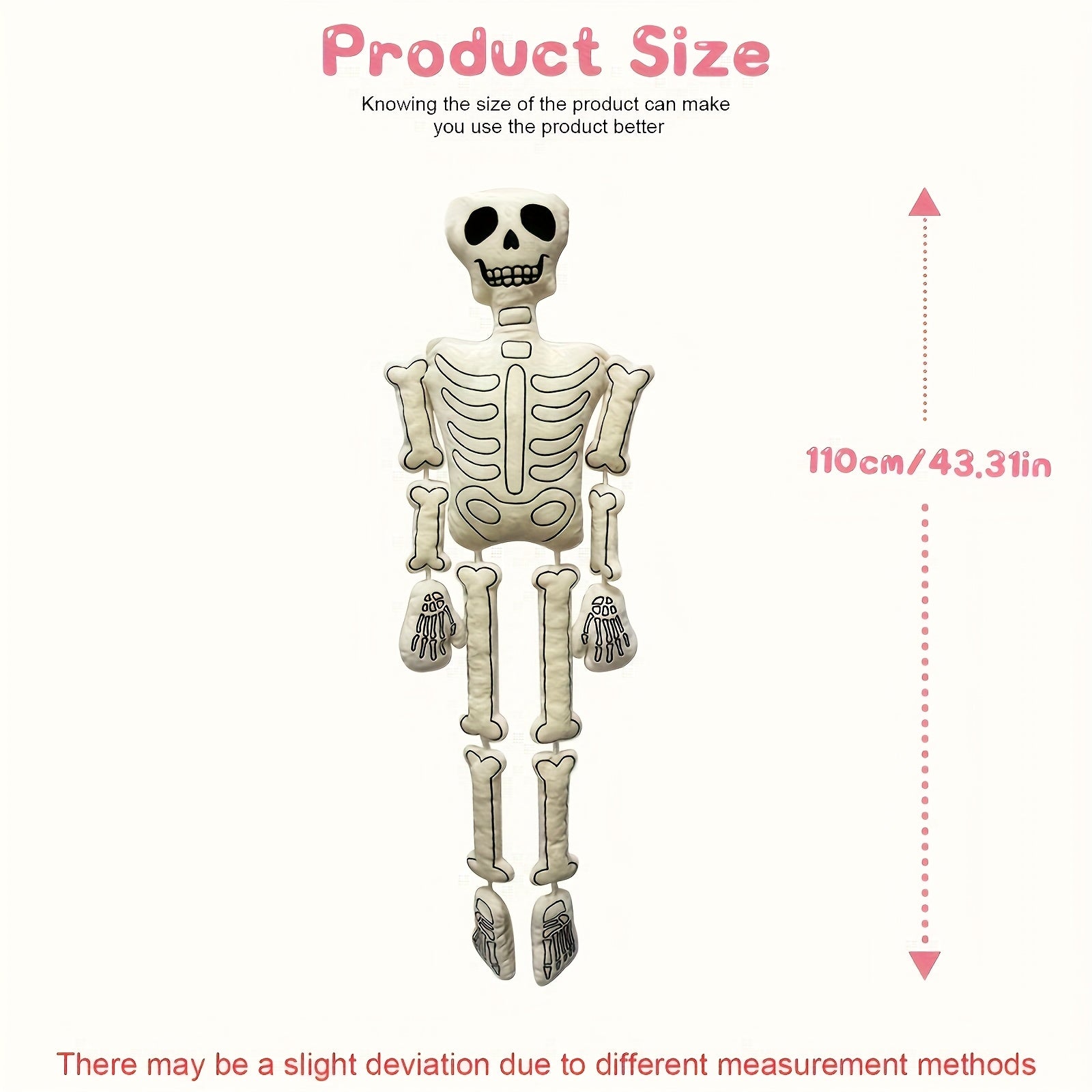 Plush Skull Skeleton Doll Halloween Decor Halloween - Tophatter Daily Deals
