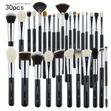 30 PCs Makeup Brush Set Soft Hair Eye Shadow Blush Face Powder Full Set 30pcs StyleC 0 - Tophatter Daily Deals