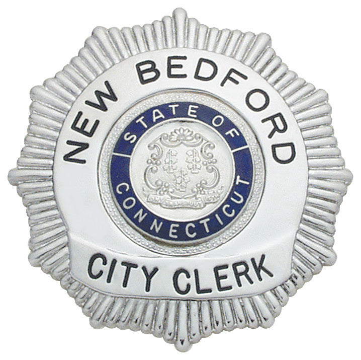 E225 - Custom Engraved Badge by Smith & Warren - Tophatter's Weapons'N'Deals Sunburst - Tophatter Daily Deals