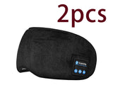 5.0 Bluetooth Music Eye Mask 02Black 2pcs 0 - Tophatter Daily Deals