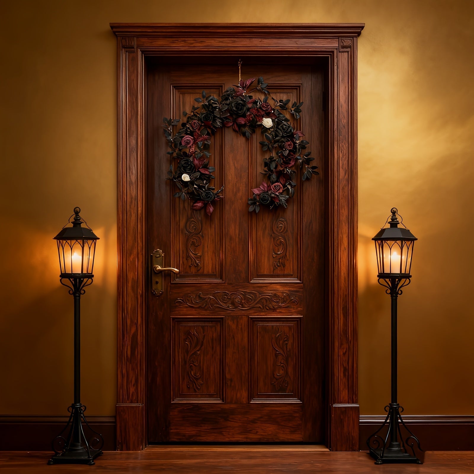 Halloween Artificial Garland Rose Vine Halloween - Tophatter Daily Deals