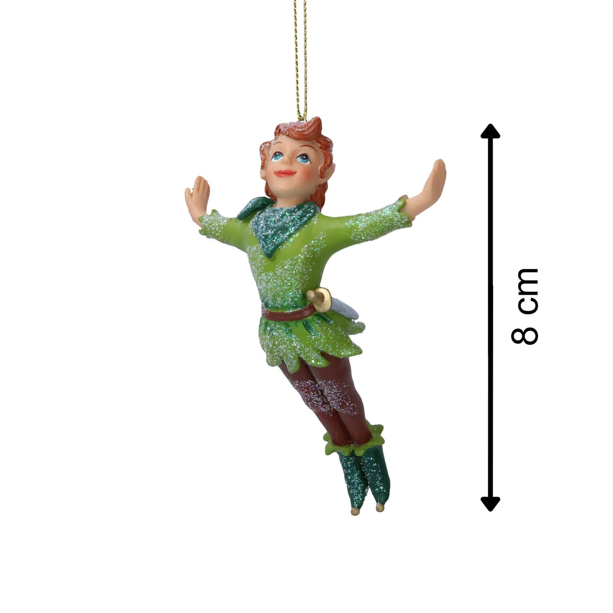 Peter Pan Christmas Tree Bauble | Neverland Christmas Tree Ornament - 11cm Baubles - Tophatter Daily Deals