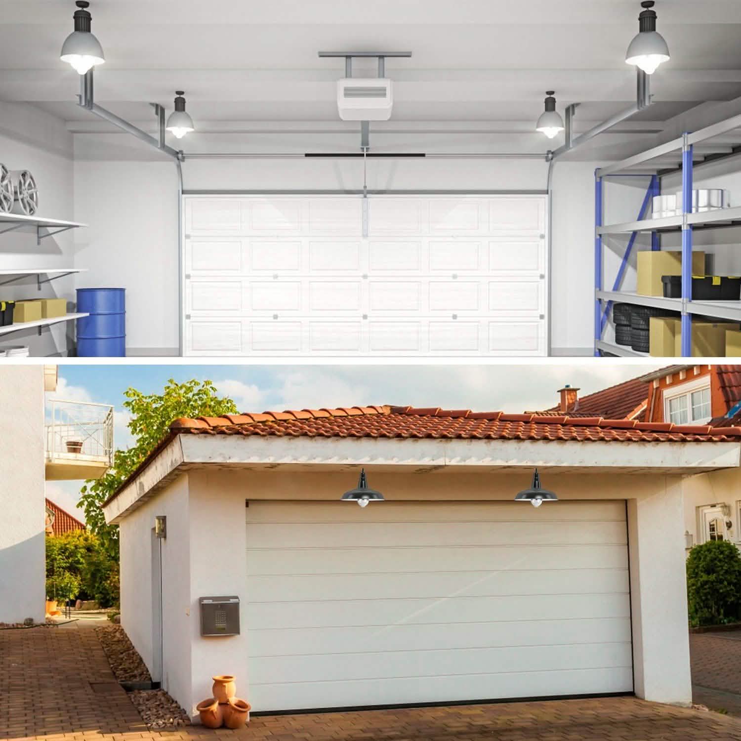 E27 Motion Sensor Light Bulb 1000LM 6500K Dust to Dawn Automatic Outdoor Lighting - Tophatter Daily Deals