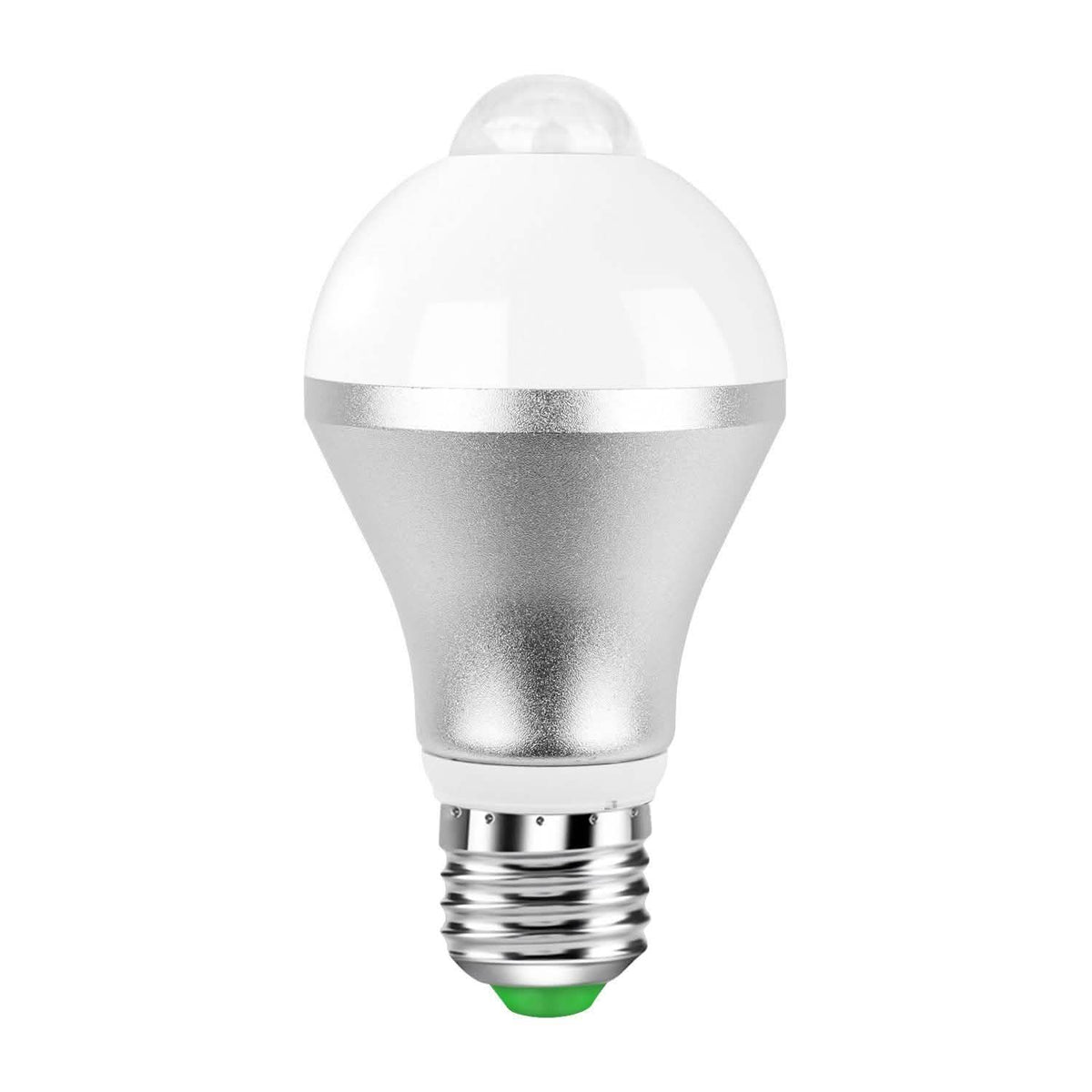 E27 Motion Sensor Light Bulb 1000LM 6500K Dust to Dawn Automatic Outdoor Lighting - Tophatter Daily Deals