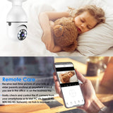 E27 WiFi Bulb Camera 1080P FHD WiFi IP Pan Tilt Security Surveillance Camera Smart Home & Security - Tophatter Daily Deals