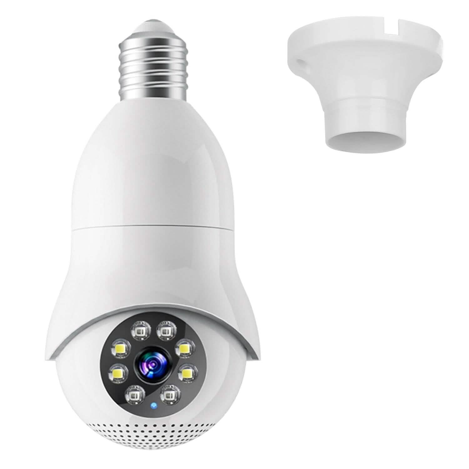 E27 WiFi Bulb Camera 1080P FHD WiFi IP Pan Tilt Security Surveillance Camera Smart Home & Security - Tophatter Daily Deals
