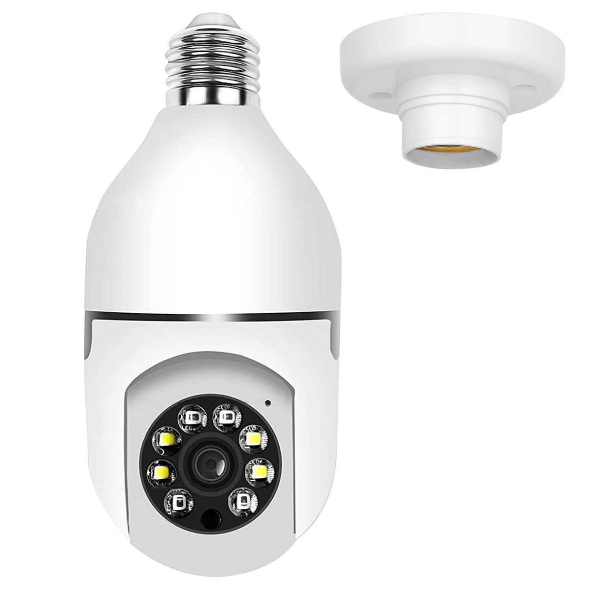 E27 WiFi Bulb Camera 1080P FHD WiFi IP Pan Tilt Security Surveillance Camera Smart Home & Security - Tophatter Daily Deals