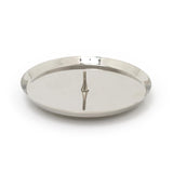 Silver Round Metal Spike Candle Holder Pillar Candle Plate Stand 10cm Candle Holder - Tophatter Daily Deals
