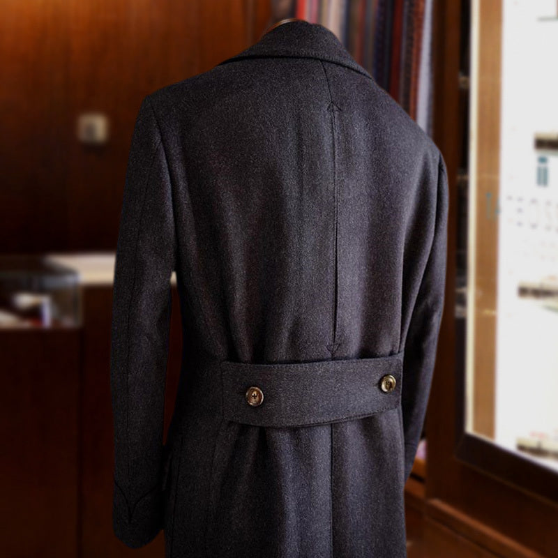 Warm Men's Polo Coat - Double Breasted Wool For Winter 3D Changing Face Moving Picture Frame - Tophatter Daily Deals