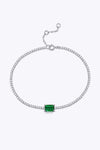 Adored 1 Carat Lab-Grown Emerald Bracelet 1 Carat - Tophatter Daily Deals