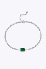 Adored 1 Carat Lab-Grown Emerald Bracelet 1 Carat - Tophatter Daily Deals