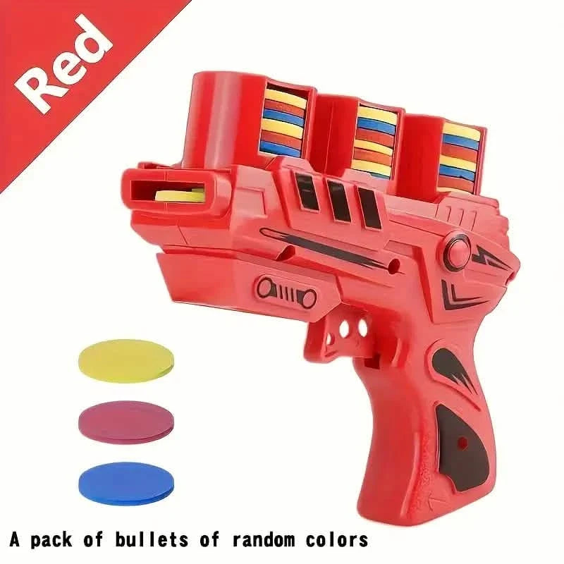 Soft Bullet Flying Saucer Toy Gun Set Red Toys & Games - Tophatter Daily Deals