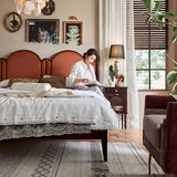 American-style Solid Wood Luxury Bedside Table Bedroom Furniture Storage 0 - Tophatter Daily Deals