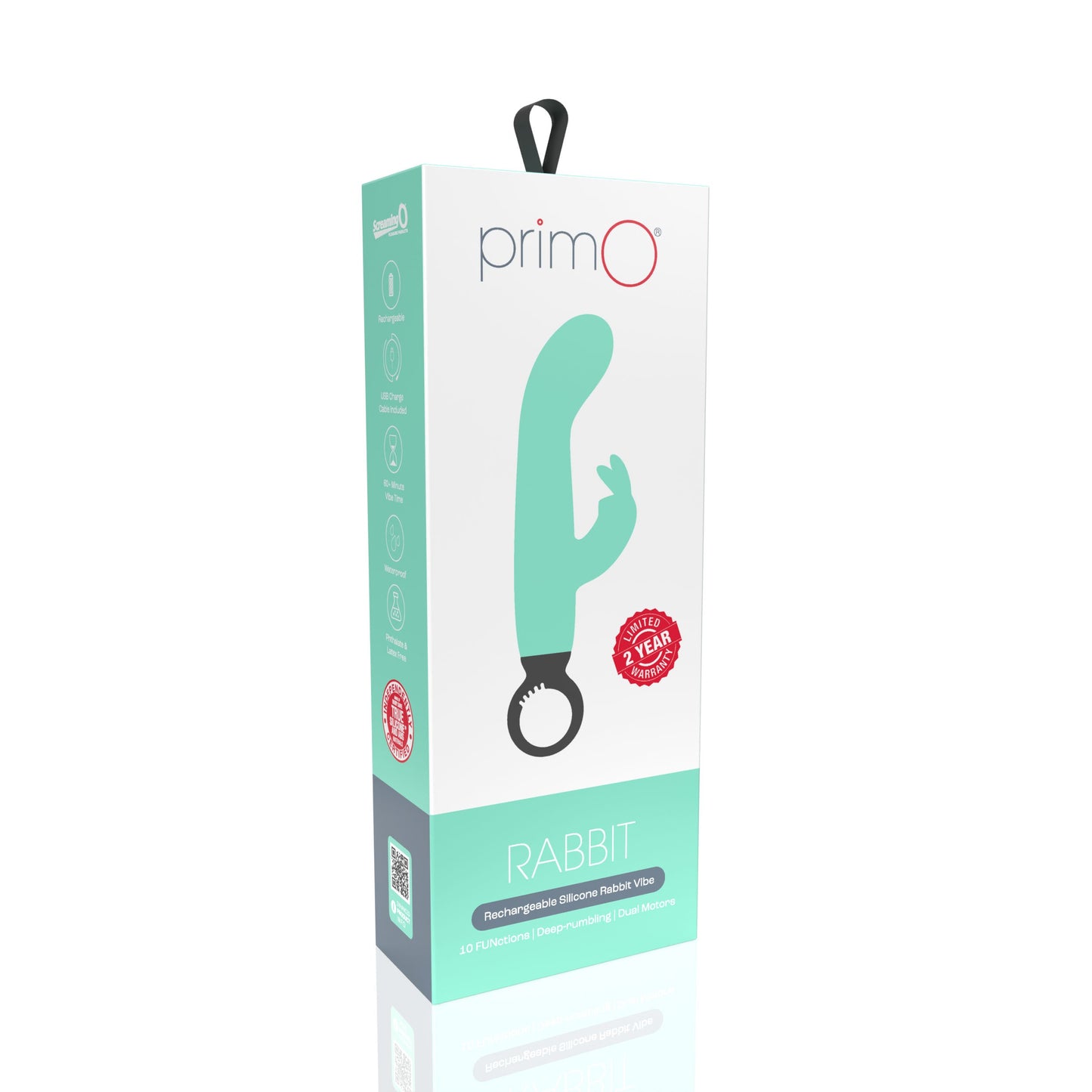 Screaming O PrimO Rabbit – 4.5 Inch Silicone Rabbit Vibrator with 5+5 Motor Settings > Vibrators > Ladies > Rabbit - Tophatter Daily Deals
