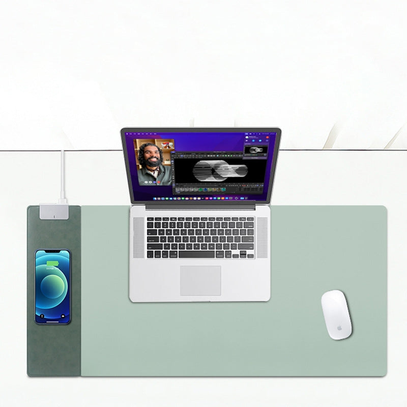 15W Fast Charging Mouse Pad With Wireless Charging Desk Mat Office Home 15W Mouse pad 0 - Tophatter Daily Deals