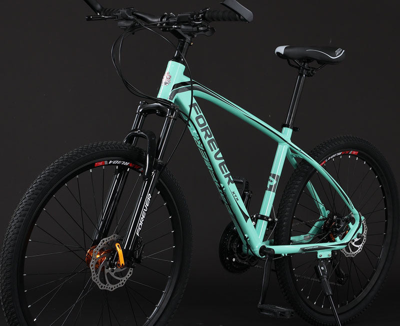 Aluminum Alloy Oil Pressure Double Disc Brake Shock Absorption Mountain Bike Green oil pressure brake 0 - Tophatter Daily Deals