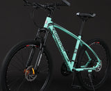 Aluminum Alloy Oil Pressure Double Disc Brake Shock Absorption Mountain Bike Green oil pressure brake 0 - Tophatter Daily Deals
