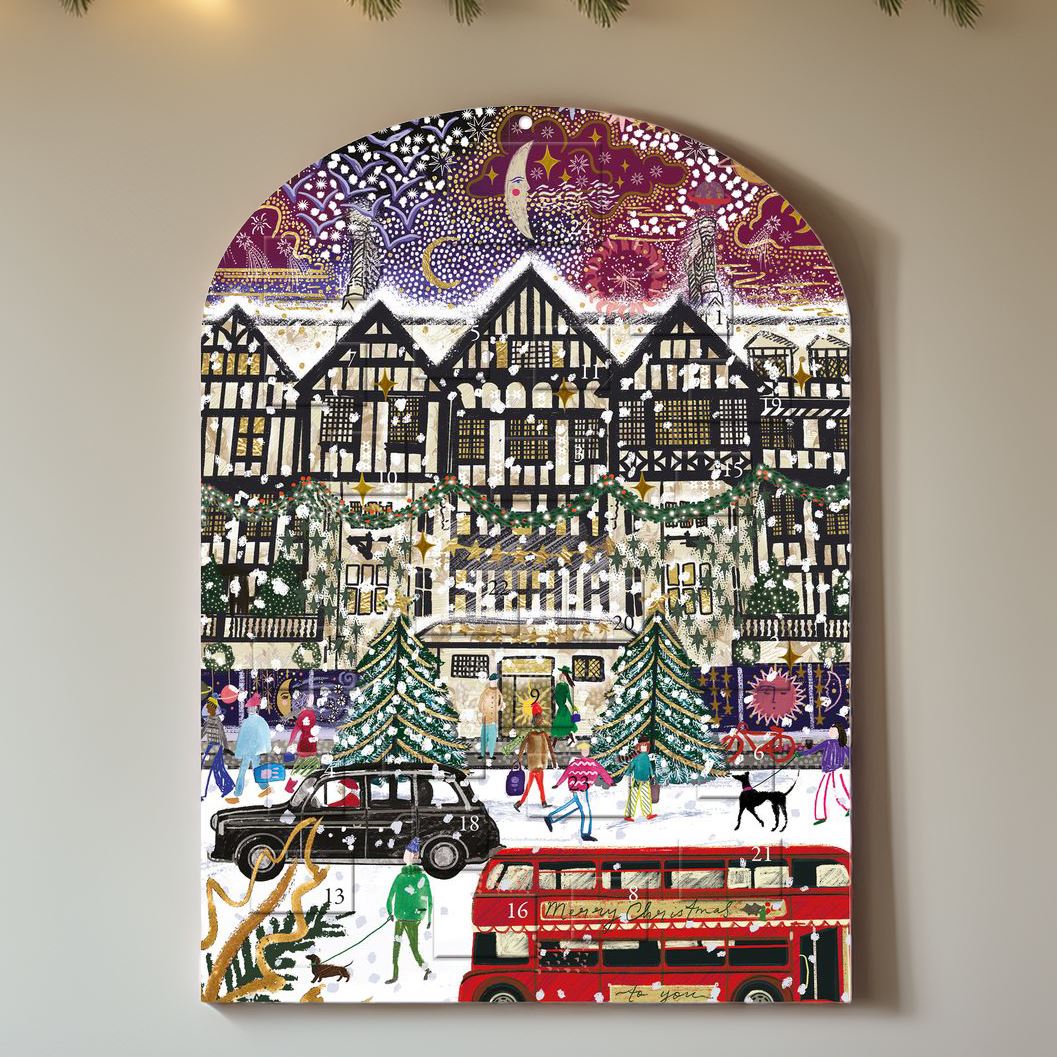 Christmas in London Advent Calendar | Traditional Christmas Advent Calendar Advent Calendar - Tophatter Daily Deals