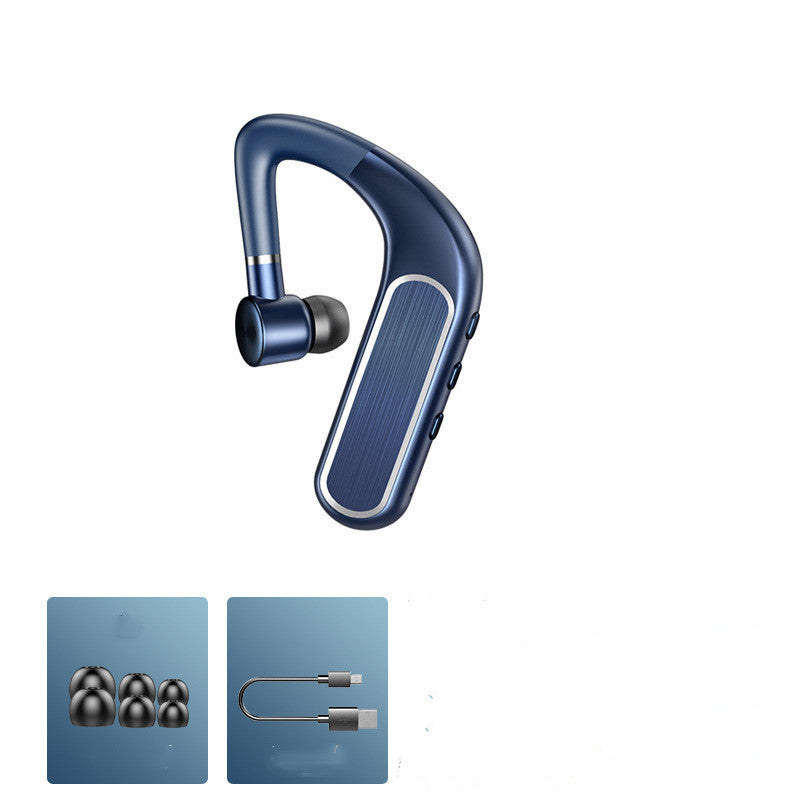 Bluetooth Earphones For Running And Driving Blue Single ear 0 - Tophatter Daily Deals