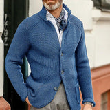 Warm Men's Cardigan - Stand Up Collar, Knitted, Commute 3D Changing Face Moving Picture Frame - Tophatter Daily Deals